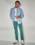 Chemise pressionnée manches longues en jean (bleached)