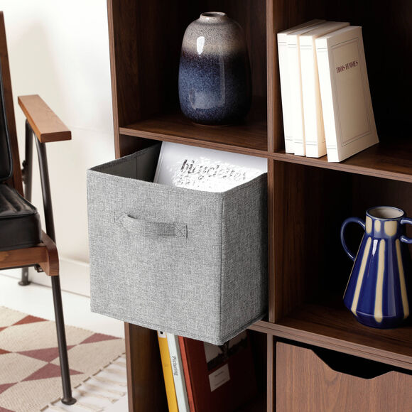 Cube de rangement pliable gris (gris)
