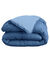 Couette bicolore microfibre 350 g/m&sup2; (bleu oc&eacute;an / bleu ciel)