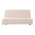 Housse clic-clac standard matelass&eacute;e coton bachette uni (sable)