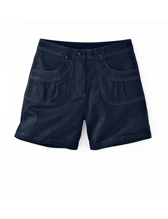 Short &agrave; revers, stretch (marine)