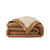 Couverture bicolore pure laine 600 g/m² (chamois)
