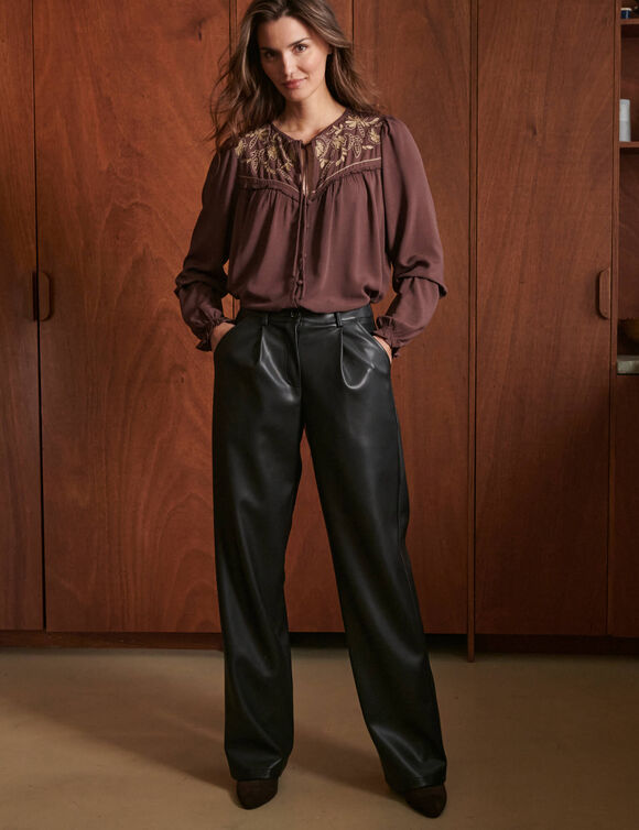 Pantalon large (noir)