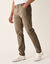Comfortabele broek met 5 zakken en elastische tailleband, in gabardine - L32 (donkerbeige)