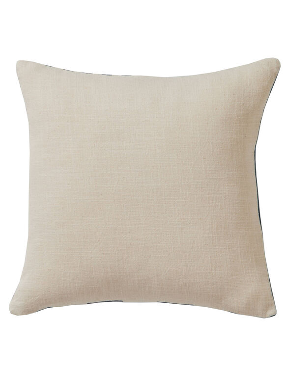 Coussin imprim&eacute; rayures (bleu)
