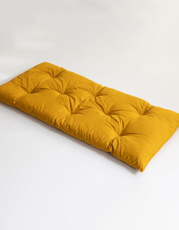 Long coussin de sol uni (jaune)