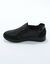 Baskets zippées spécial pieds sensibles en tissu extensible  (noir)