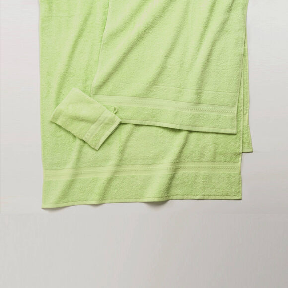 Collectie effen handdoeken 420 g/m2 met zacht comfort (anijs)