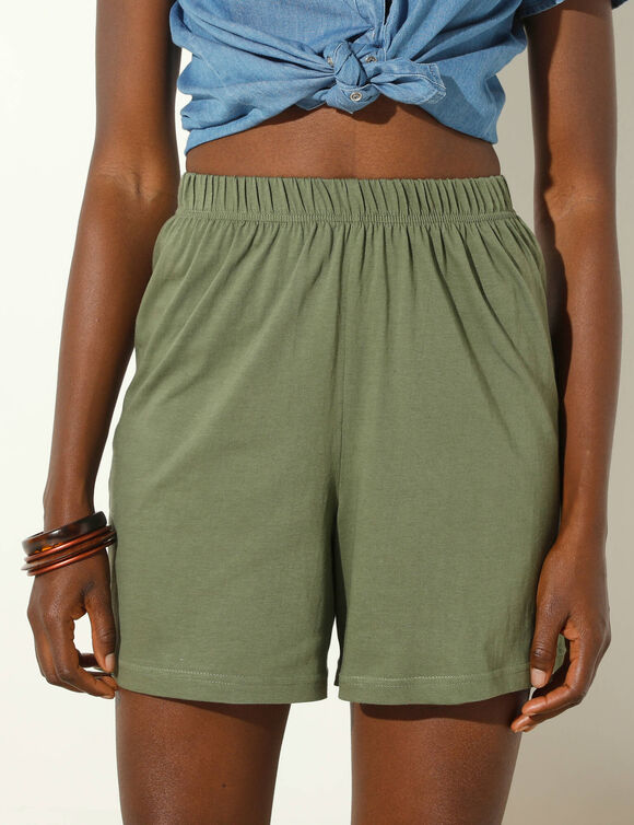 Short effet jupette - lot de 2 (noir / kaki)