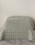 Dekbed in microvezel met ruitenprint 200 g/m² (beige / taupe)