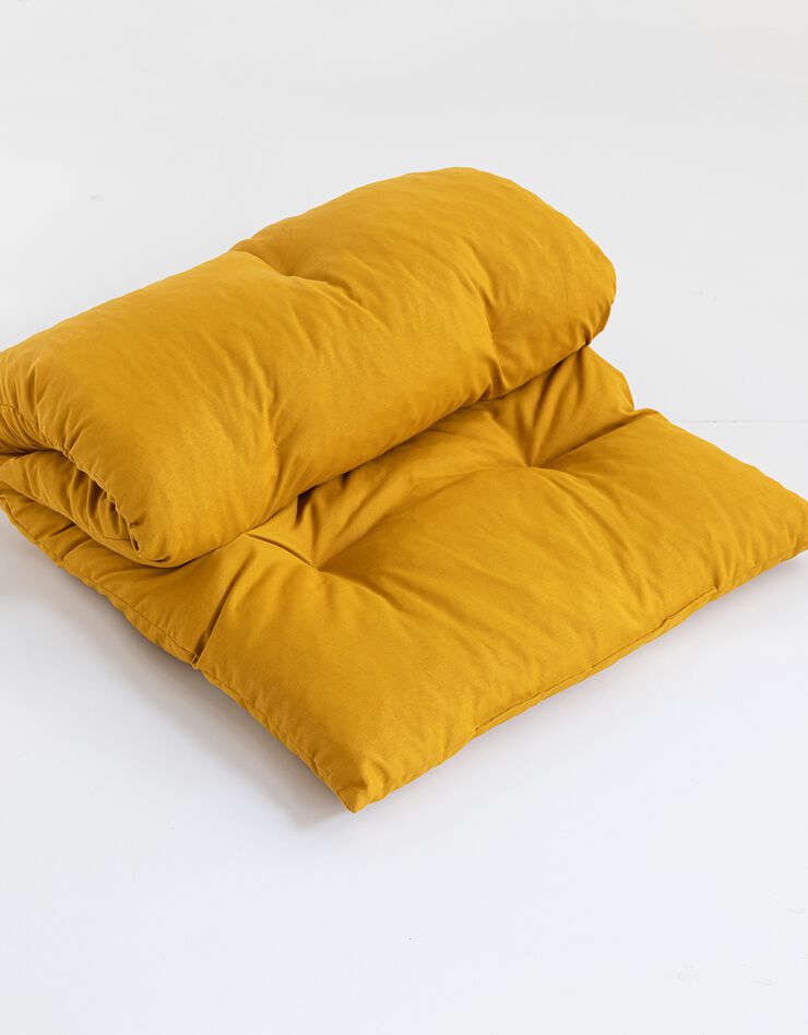 Long coussin de sol uni (jaune)