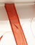 Store met fijne bladerenprint (terracotta / wit)