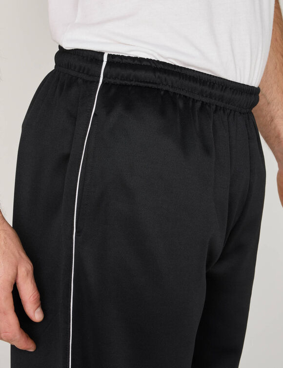 Pantalon de sport microfibre int&eacute;rieur gratt&eacute; (noir)