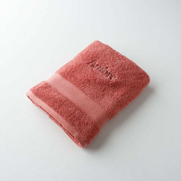 Collection serviettes de bain personnalis&eacute;es - confort moelleux 540 g/m&sup2; (brique)