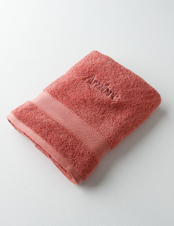 Collection serviettes de bain personnalis&eacute;es - confort moelleux 540 g/m&sup2; (brique)