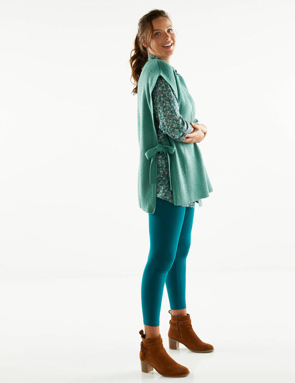 Legging taille élastiquée - lot de 2 (vert foncé / noir)