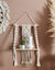 Étagère murale macramé et bois (naturel)