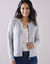 Cardigan met rits (chiné grijs)