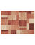Tapijt met patchwork-motief (terracotta)