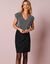 Rok met knoopsluiting en festonrand (zwart)