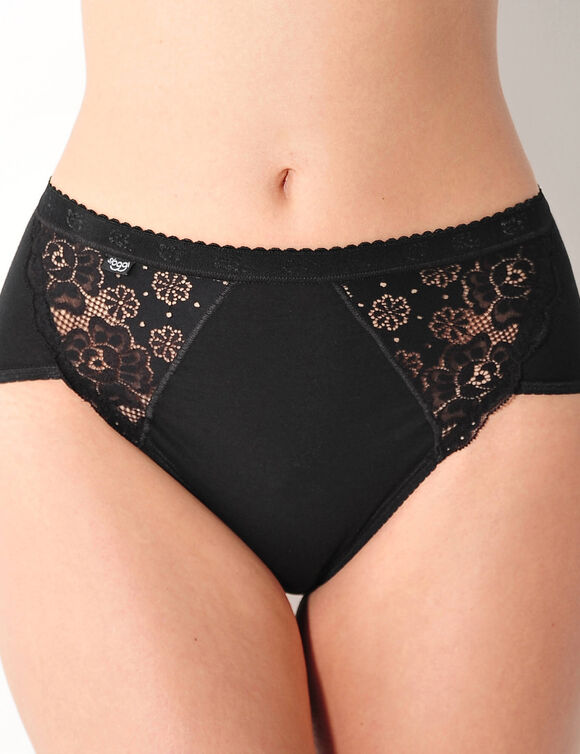 Midislip Chic, set van 3 kopen + 1 GRATIS (1) (zwart)