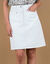 Rok in jeans (wit)