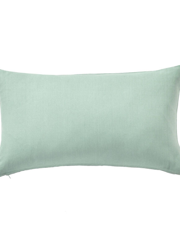 Housse de coussin unie bachette - lot de 2 (vert amande)