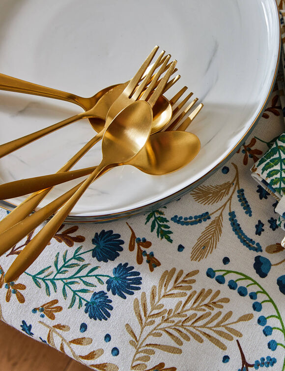 Ménagère inox coloris doré, 16 pièces (doré)