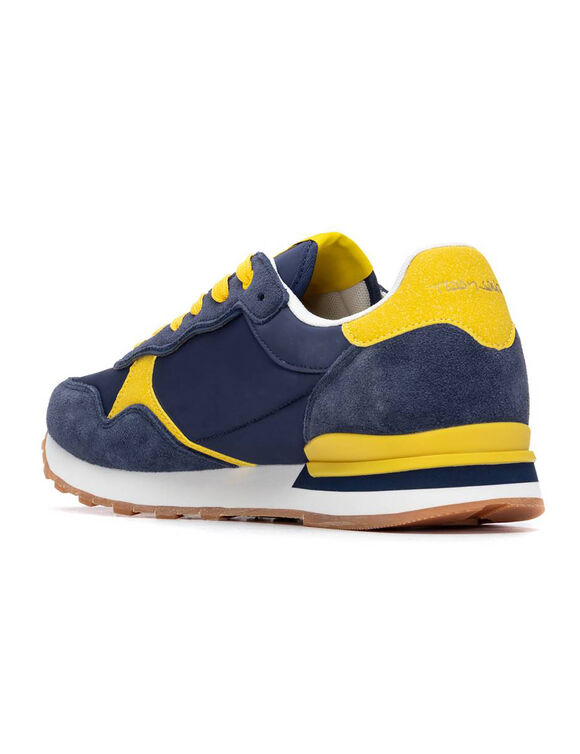 Baskets &agrave; lacets (marine)