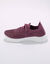 Lichte sneakers in meshtextiel, met veters (pruim)