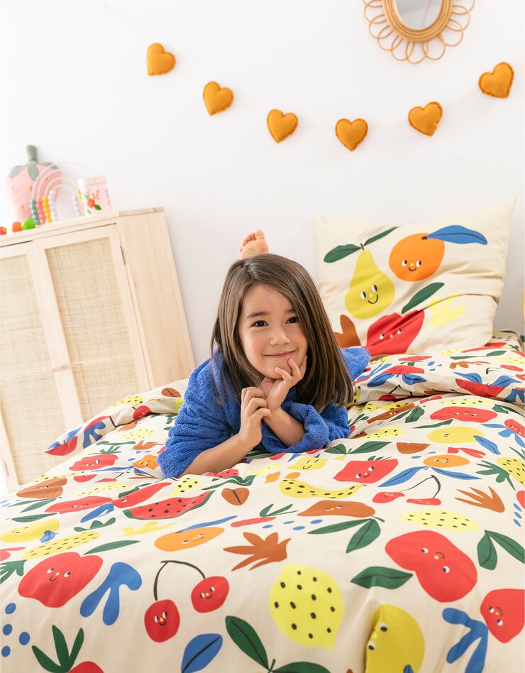 Linge de lit enfant Vitamines (écru)