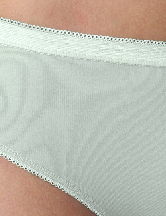 Basic midislip - set van 3 (amandel + roze + groen)