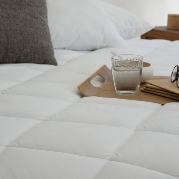 Antibacteriële topdekmatras 400 g/m² (wit)