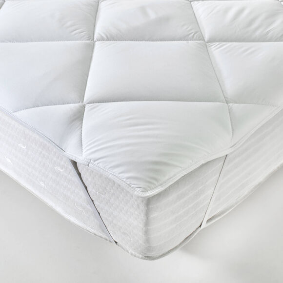 Topdekmatras van 500 g/m&sup2;, ideaal voor vochtafvoer, met QuickDry&reg;-behandeling (wit)