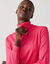 Pull col roul&eacute;, toucher doux (rose fuchsia)