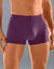 Effen shorty met elastische, overtrokken tailleband - set van 5 (grijs + marine + parma)