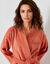 Korte, effen badjas voor dames en heren met kimono-kraag, te personaliseren &ndash; lusjesbadstof 380 g/m&sup2; (tomette)