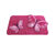 Badmatje met motief van vlinders (roze / fuchsia)