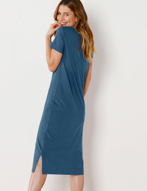Chemise de nuit version longue – imprimé night sky (bleu foncé)