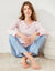 Tee-shirt pyjama manches longues (rose)