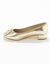 Ballerina's met laag hakje (goudkleurig)