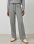 Pantalon coupe large, taille &eacute;lastiqu&eacute;e, maille milano (gris chin&eacute;)