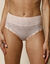 Comfortabele, onzichtbare tailleslip in kant - set van 2 (poeder)