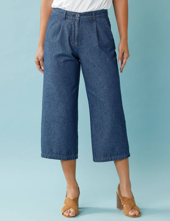 Gekleurde 7/8-jeans, voor kleine gestaltes (stone)