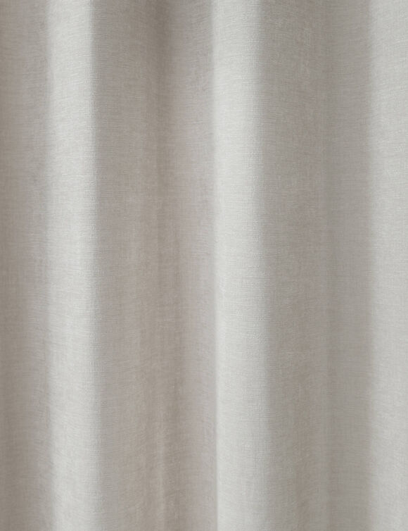 Rideau en fil effet chenille (gris perle)