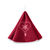 Essuie-mains &eacute;ponge brod&eacute;e coeurs forme cloche - lot de 2 (rouge)