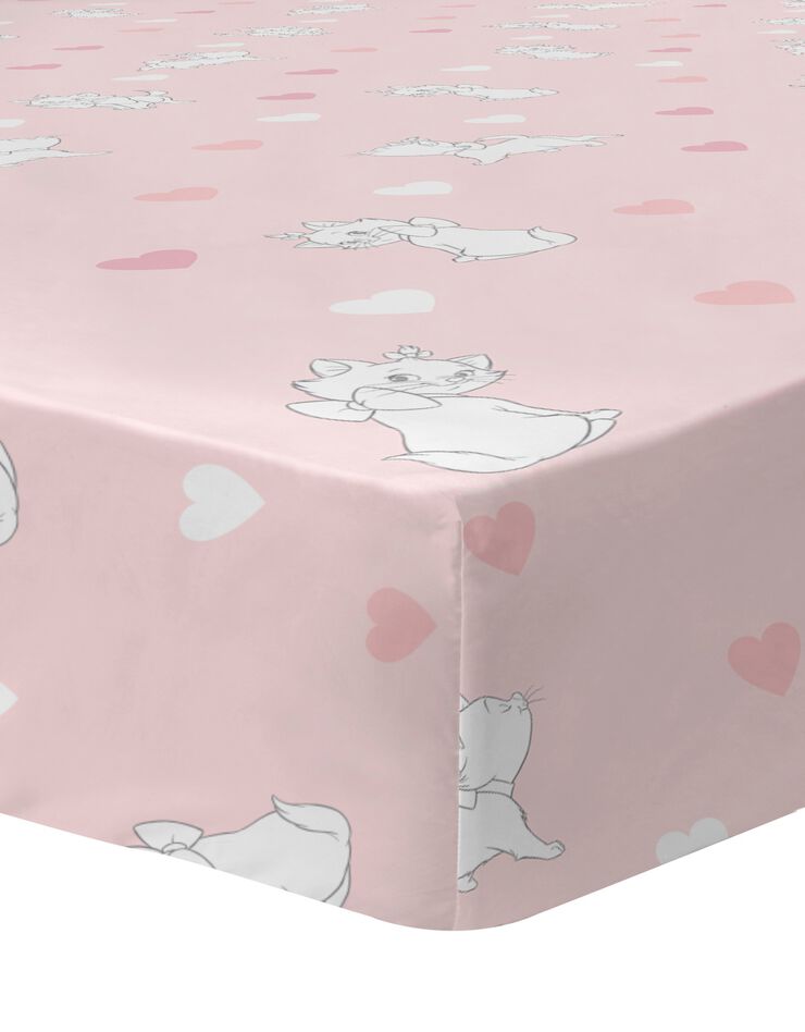Parure de lit Les Aristochats® - coton (rose / blanc)