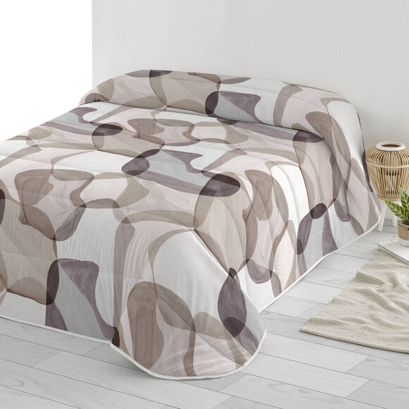 Couette microfibre imprimé camouflage 200 g/m² (beige / marron)