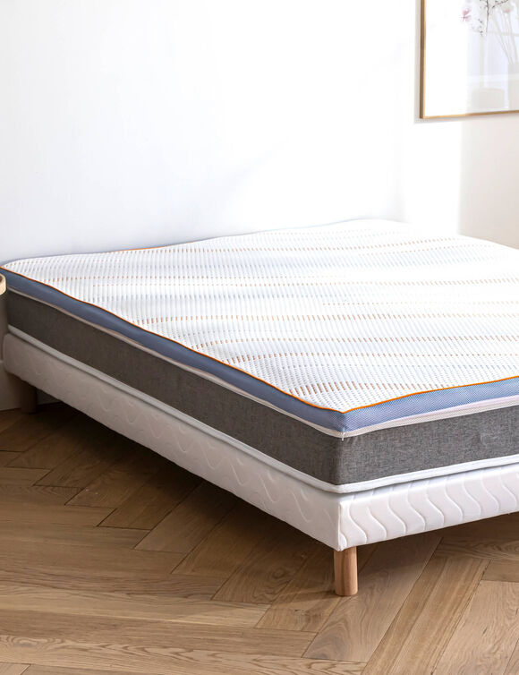 Surmatelas mousse haute qualité sensation latex (blanc)