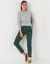 Joggpant in molton met elastische taille (dennengroen)